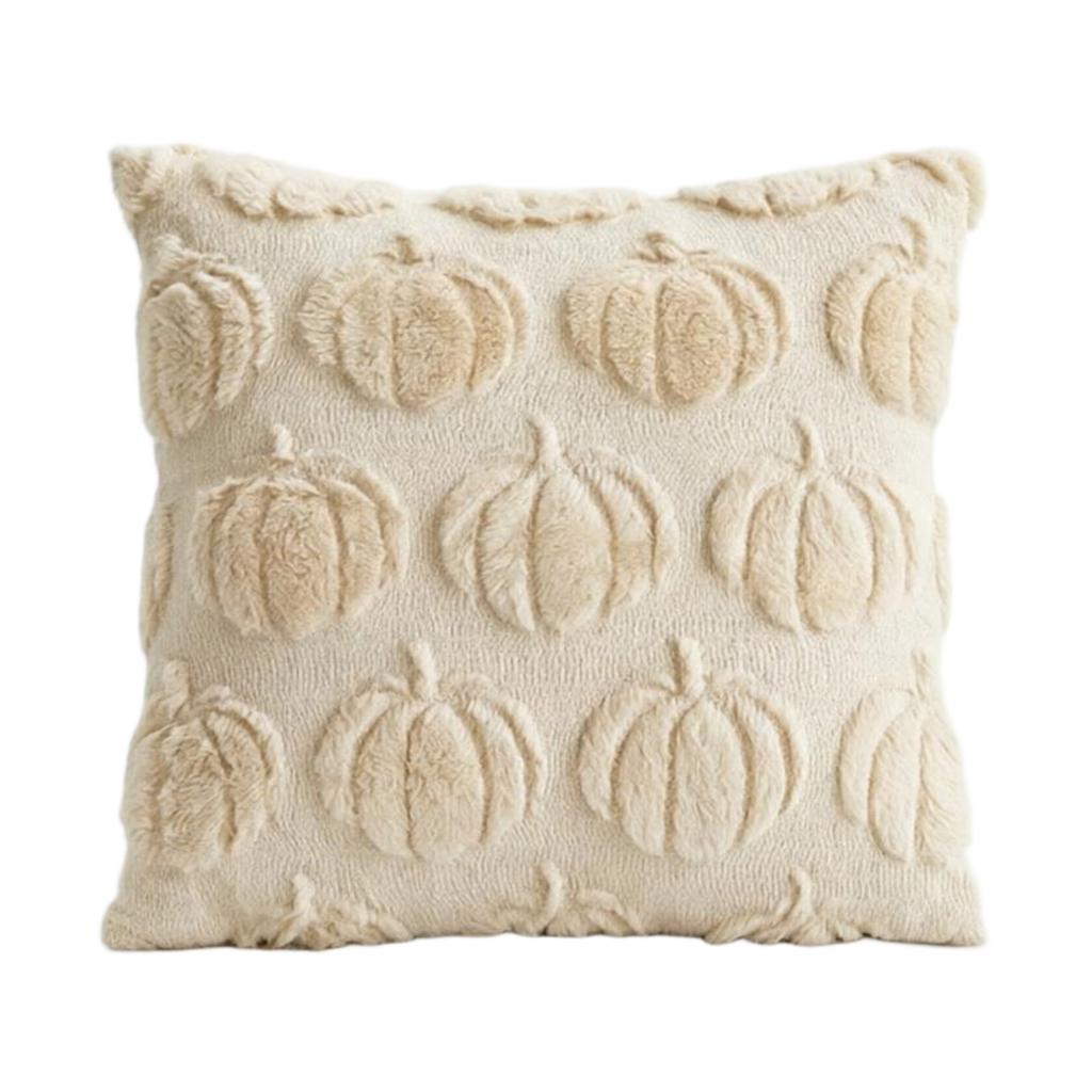 Pumpkin Cover 4545 Cm Faux Plush Halloween Decorative Throw Case for Couch Sofa