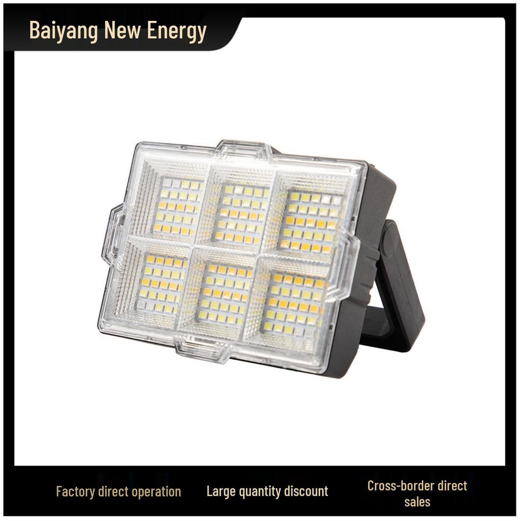 Portable Outdoor Full-Screen Handheld Lamp: Long Battery, Rainproof, Multifunctional Camping Light