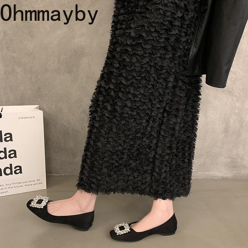 Designer Frühling Square Toe Damen Mary Jane Schuhe Mode Slip On Schuhe Prägnante weiche Sohle Kleid Street Style Schuhe