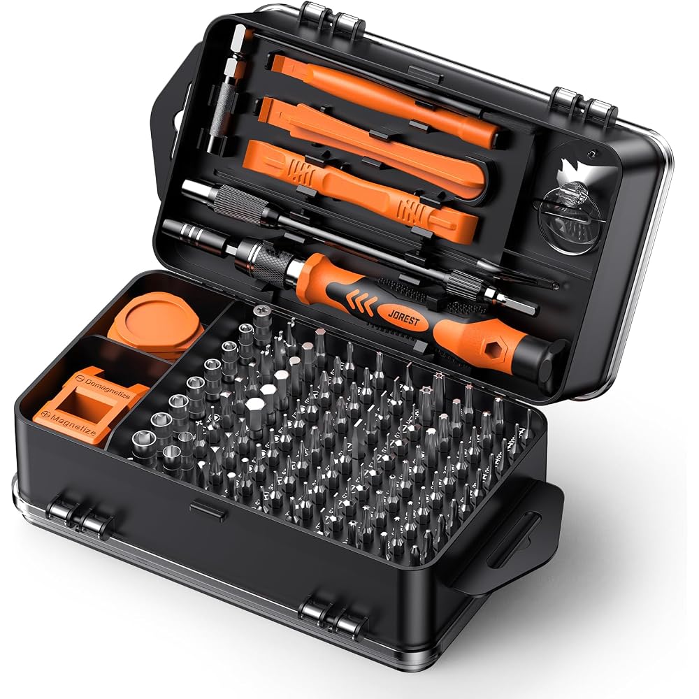JOREST 117-in-1 Precision Screwdriver Set, Magnetic Special Tool Kit, Triangular/Y-Type Screwdriv...