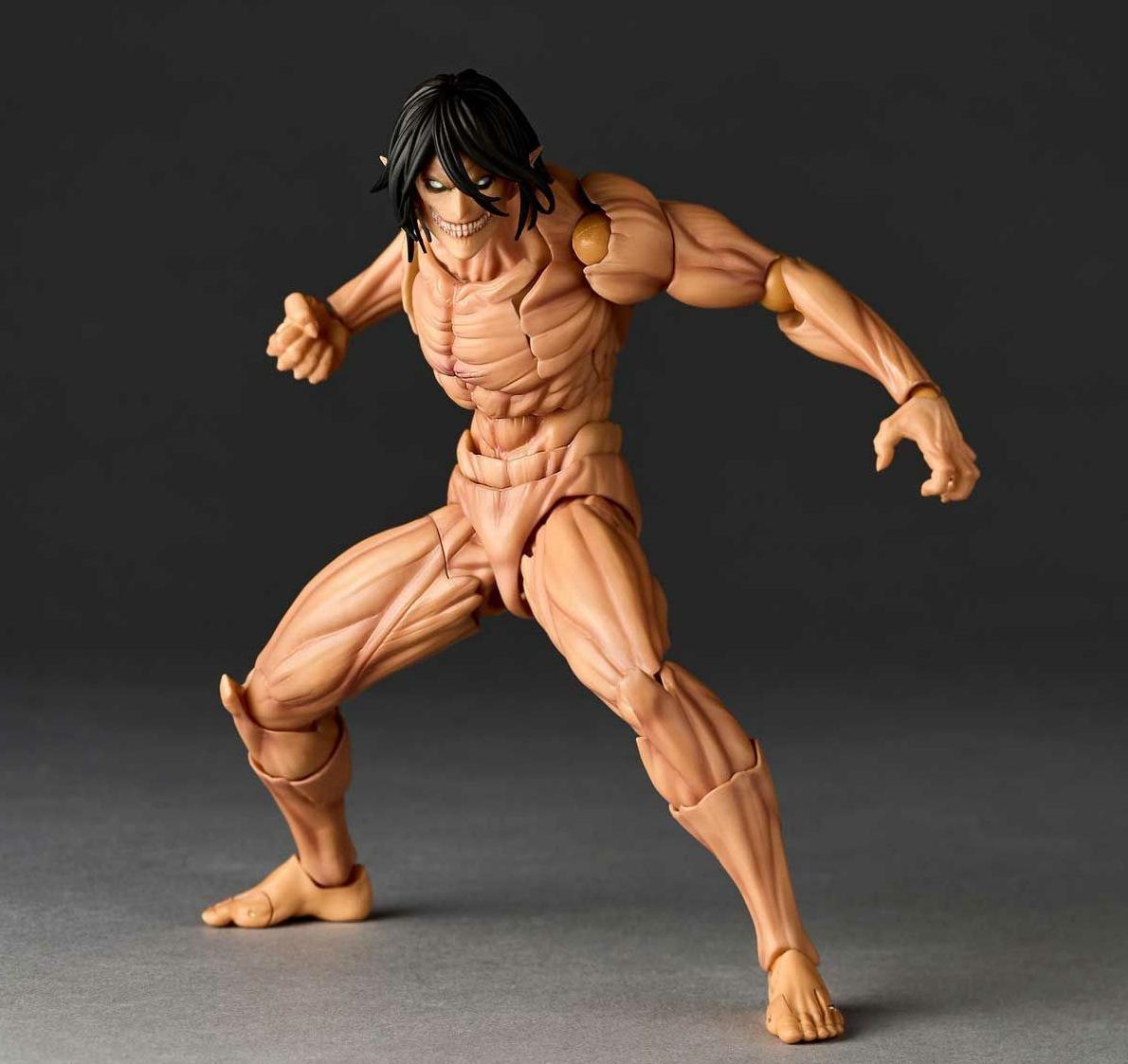 Attack on Titan Anime Armored Eren Yeager Titan form Articulated Joints Moveable Action Figure Model Toys 15cm no box