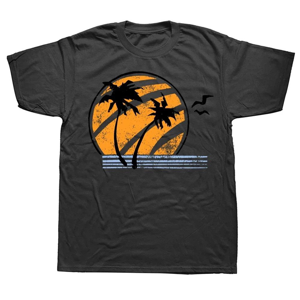 Fun Coconut Tree Harajuku Style Graphic Street Retro Fashion Street Wear Trend Comfortable Summer Unisex Unisex Universal Tshirt