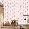 Wallpaper Flowers and Green for Living Room and Bedroom 50x1000