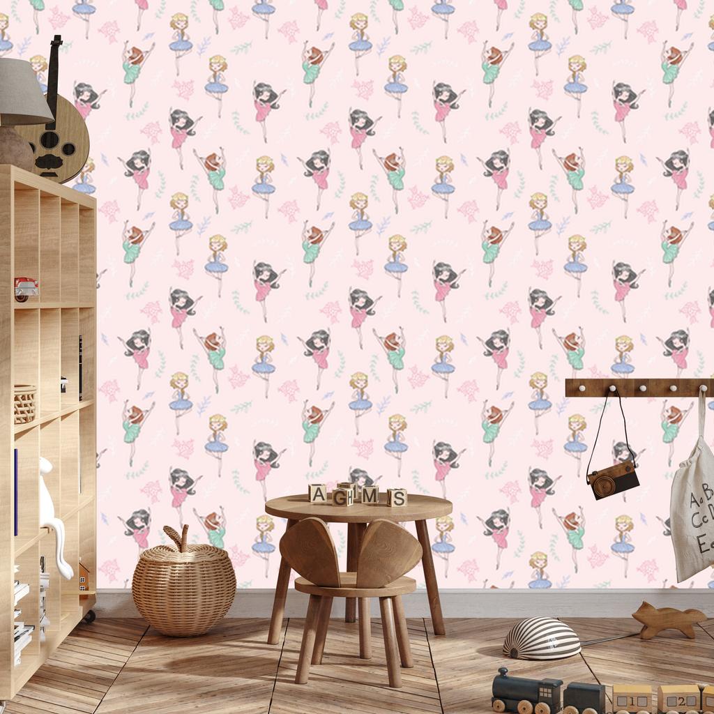 Wallpaper Flowers and Green for Living Room and Bedroom 50x1000