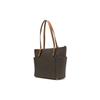 MICHAEL KORS Jet Set Presbyopia printed all over with retro letters LOGO PVC and cowhide leather shoulder strap shoulder handbag regular women's brown
