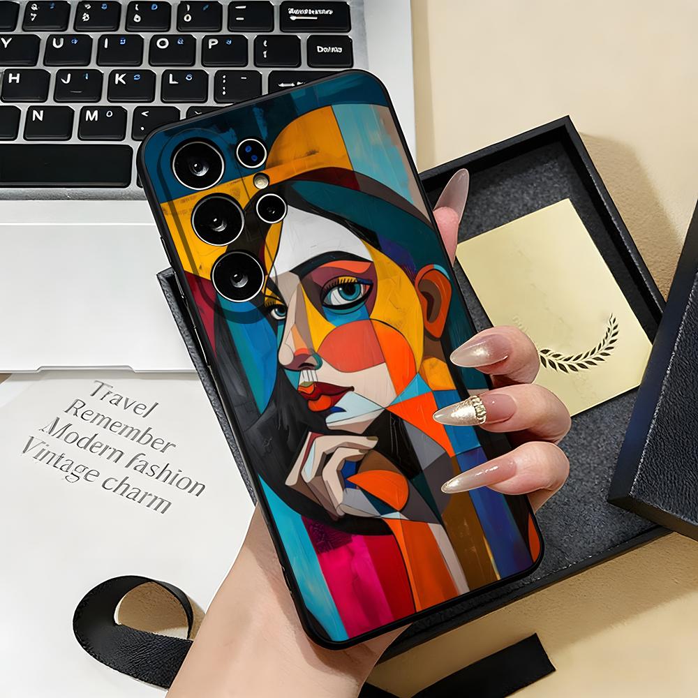 Kunstenaar Pablo-Picasso Telefoonhoesje Voor Samsung S26 S25 S24 FE S23 S22 S21 Plus S20 Ultra Note20Ultra Zwart Zacht Hoesje