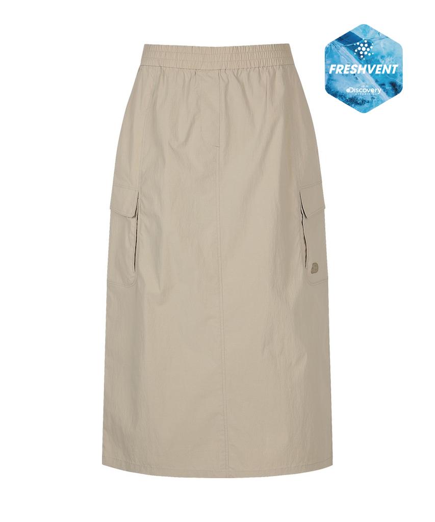 DISCOVERY EXPEDITION Freshvent Women'S Cargo Skirt (Beige2)