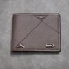 Men Bifold Wallet Slim Faux Leather Card Short Card Wallet Holder Pocket Wallet