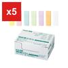 KOKUYO Strong-Adhesive Sticky Notes - Pastel Colors, 50mm x 15mm, 90 sheets x 50 pads (K2-KP5015X50)