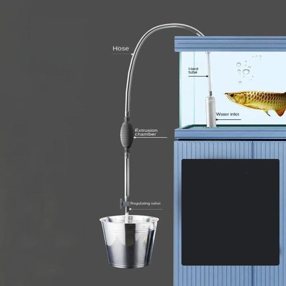 Semi-Automatic Fish Tank Water Changer Extension Tube Fish Tank Water Absorber  Aquarium