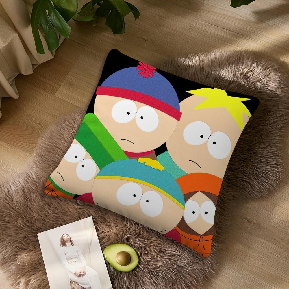 

Мультяшная Наволочка South Park Акцент для Гостиной Поддержка Спины Дивана Квадратная Для Лаунджа Помощник для Спокойного Сна  40X40cm