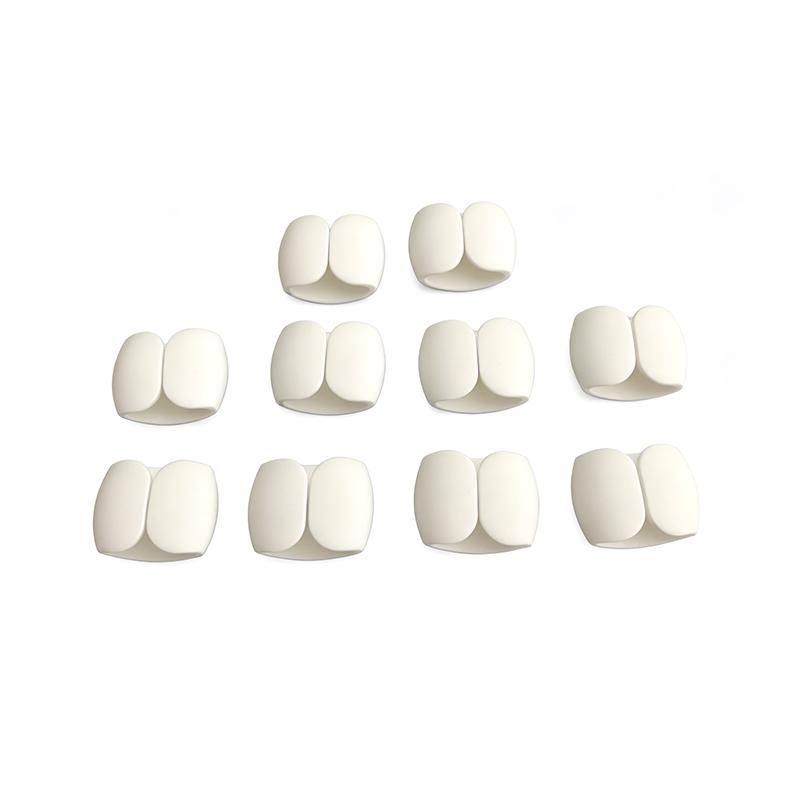 

10Pcs Wire Cable Clips Organizer Desktop Workstation Clips Cord Management Holder USB Charging Data Line Cable Winder 10Pcs White