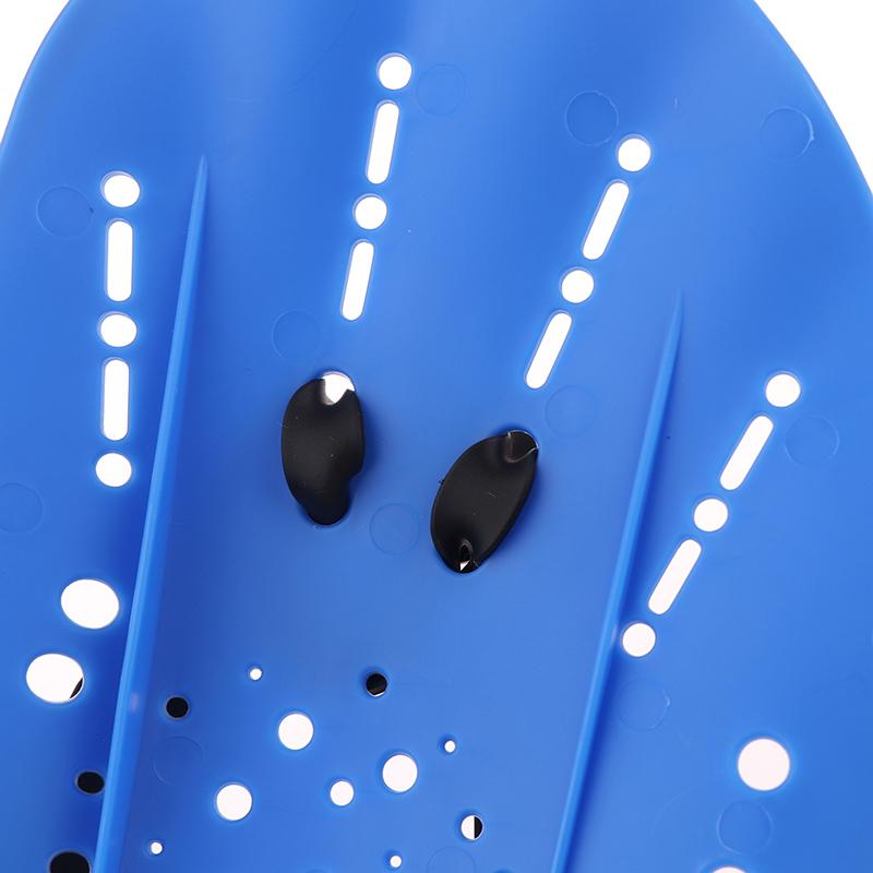 1 Pair Swimming Training Paddles Swim Hand Paddles Snorkeling Diving Gloves Fin Flipper Sports Silicone Palm Adjustable Straps