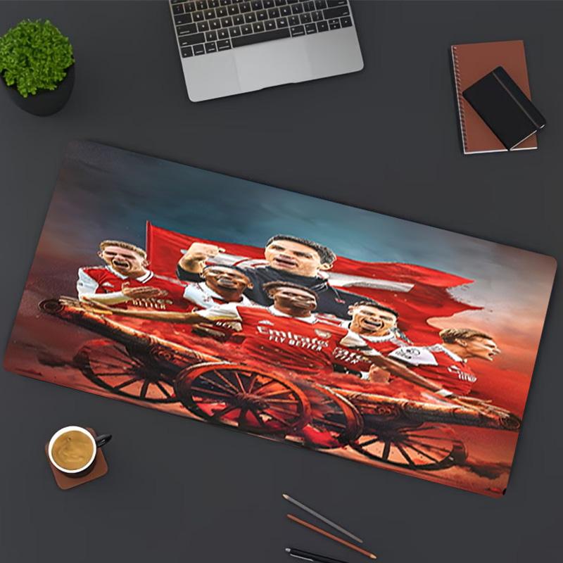 Podkładka pod mysz z nadrukiem Arsenal F.C., do klawiatury, laptopa, PC, do biura, domu, dekoracja biurka, idealny prezent urodzinowy dla graczy