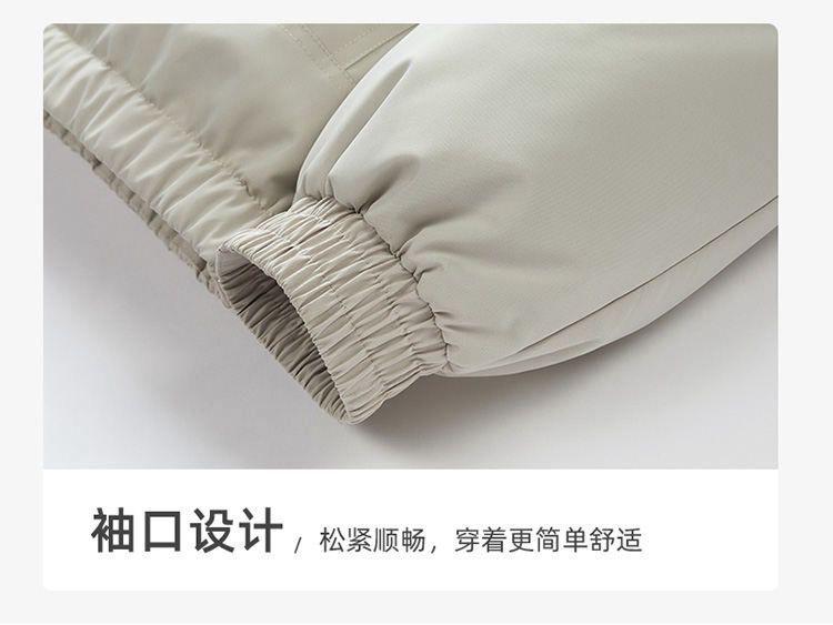 2025 Hongkonský štýl Hrubá bavlnená bunda - Unisex Tmavosivá Zimná vrchná bunda