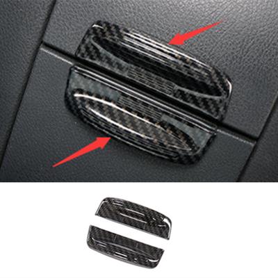 For Toyota Highlander Kluger 2014 2015 2016 2017 2018   ABS Carbon Fiber Style Armrest Box Switch Cover Trim