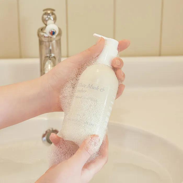 [SET] White Musk & Amber Hand Care 2-piece Set (Hand Wash + Hand Cream)