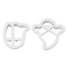 2pcs Small Ghost Cookie Cutters ABS Material Biscuit Cutter for Holiday Decoration Party Supplies Ba