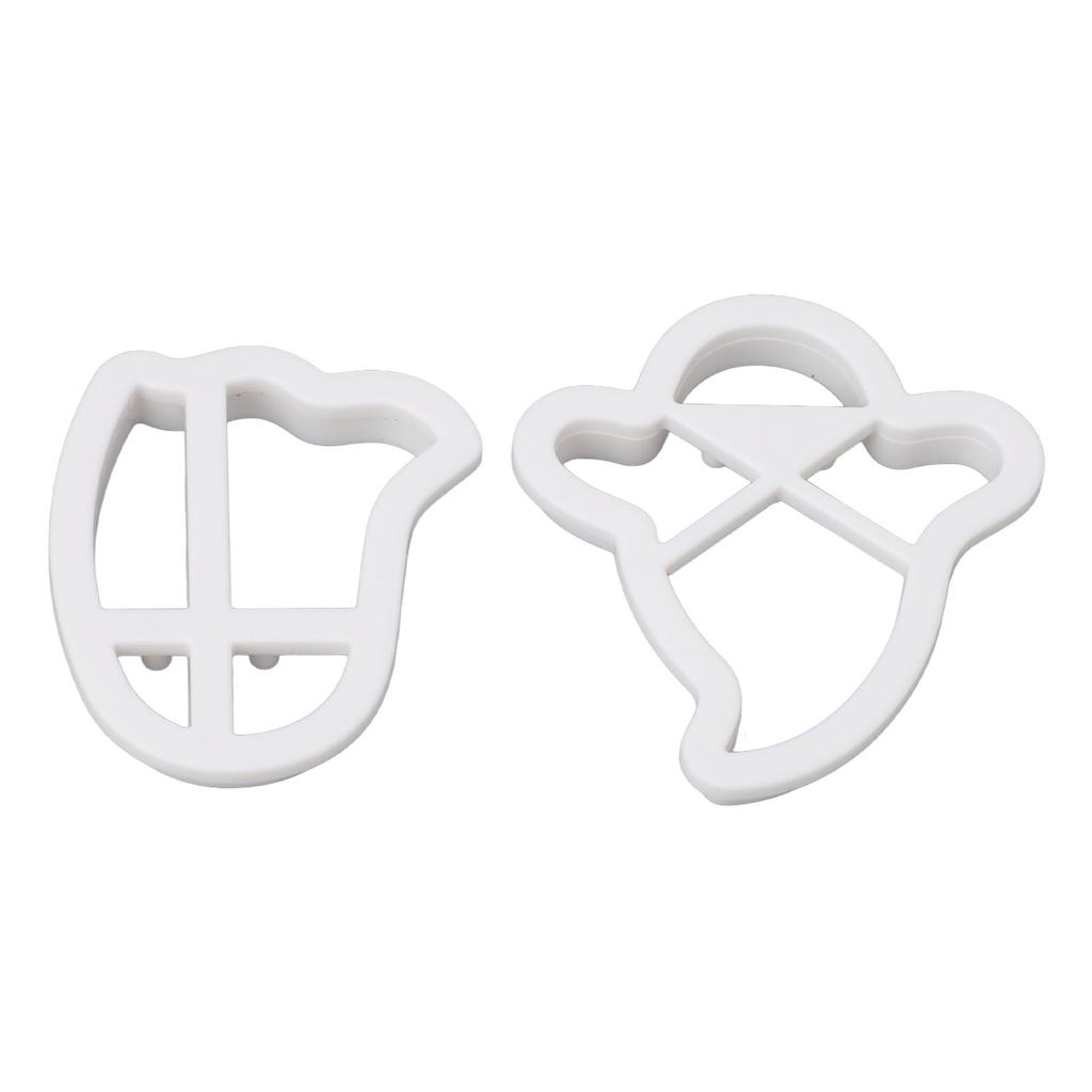2pcs Small Ghost Cookie Cutters ABS Material Biscuit Cutter for Holiday Decoration Party Supplies Ba