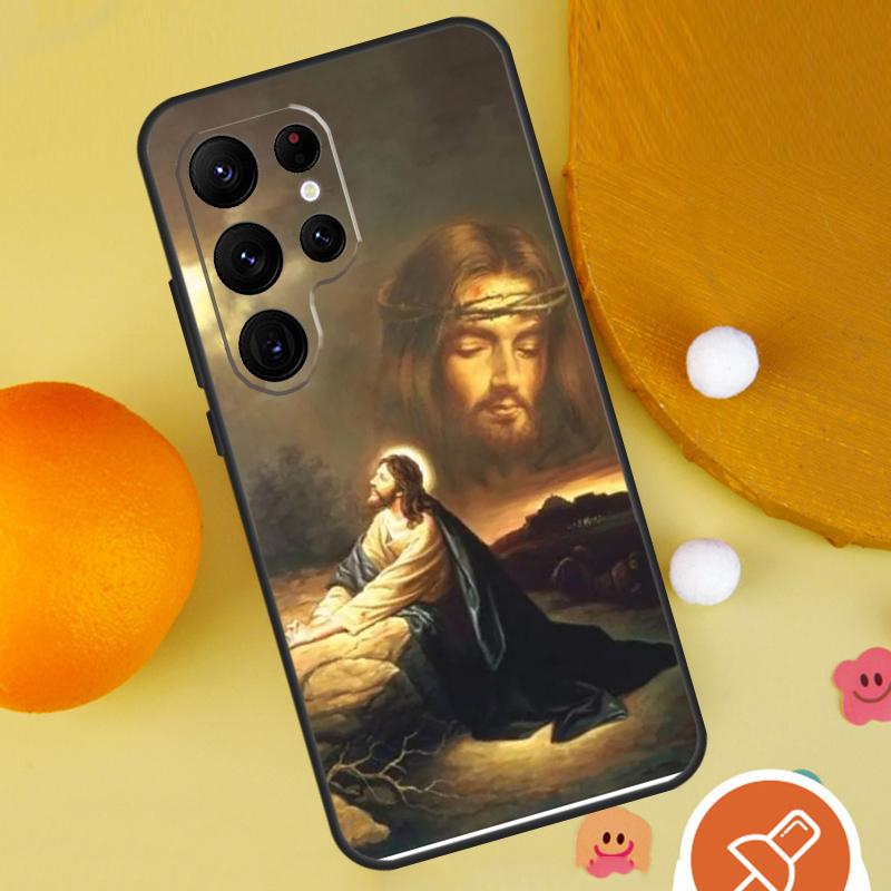 

Чехол с Иисусом Милосердным для Samsung Galaxy S25 Ultra S24 S23 S22 S21 Ultra S9 S10 S20 Plus S24 FE Funda Чехол Galaxy S23 FE