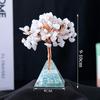 Natural Crystal Chip Money Tree Resin Pyramid Base Home Living Room Decor Ornament Desk Feng Shui Wealth Gift Idea Decoration
