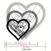 Custom Metal Love Hand Sign Heart Shaped Wall Art Decor Indoor Outdoor