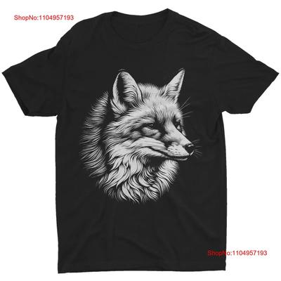 Fuchs T-Shirt Wälder Tier Wald Pawky Vintage Herren Damen vintage Gewaschen Lässig homme Vielseitig Streetwear Stilvoll Atmungsaktiv