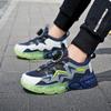 Fashion New Children's Casual Shoes Breathable Mesh PU Leather School Sports Shoes Lightweight Fashionable Wear-Resistant Running Shoes