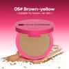 Natural Matte Pressed Powder Oil Control Brighten Whitening Face Base Foundation Compact Concealer Makeup Cosmetics
