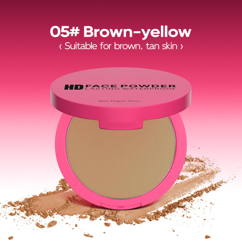 Natural Matte Pressed Powder Oil Control Brighten Whitening Face Base Foundation Compact Concealer Makeup Cosmetics