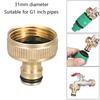 1inch BSPF Tap Connector 36*31mm Accessories Brass+Rubber Garden Adapter