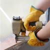 Work Gloves Cowhide Leather Gardening Mechanical Welding Safety For Industrial Use