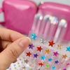 Colorful Star Rhinestone Face Stickers Dopamine Makeup Gems for Music Festival Self-Adhesive Body Jewels for Cheek Decoration
