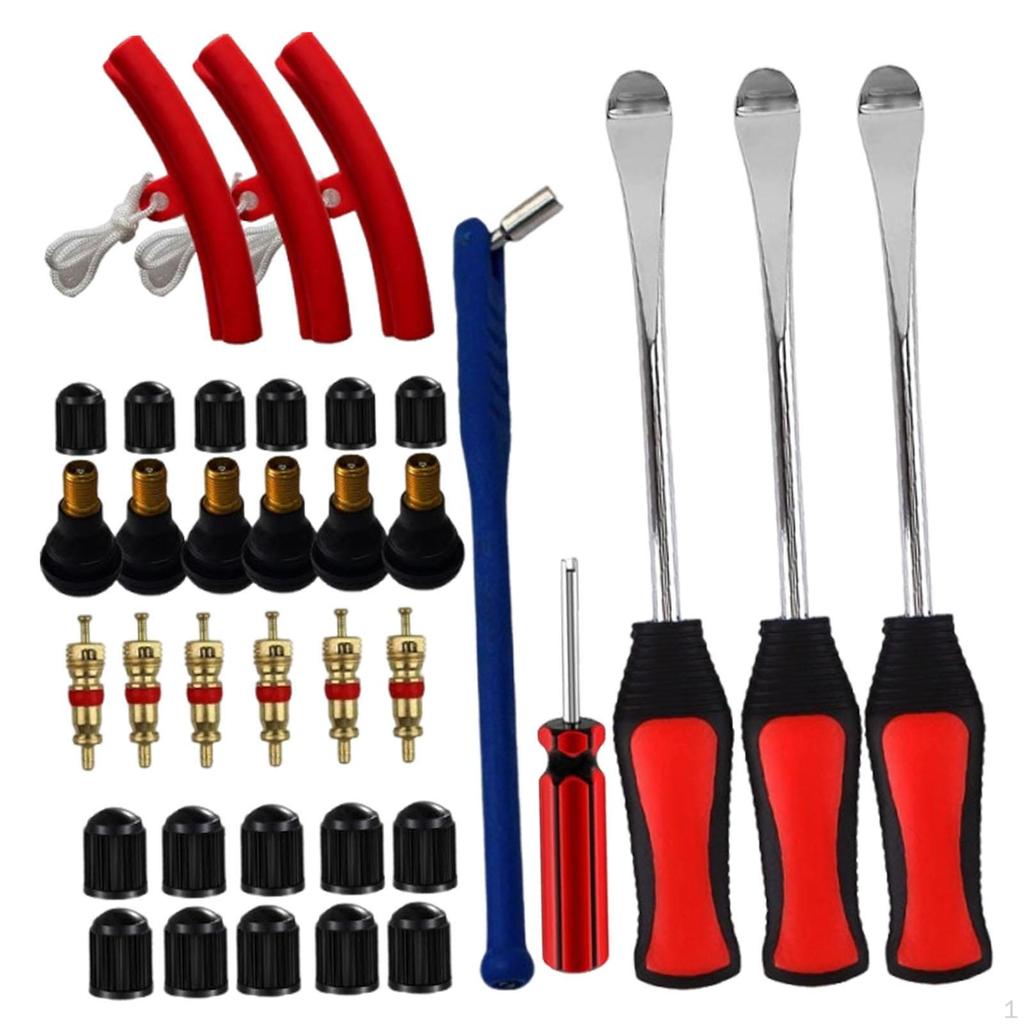 Auto Motorrad Reifenmontierhebel Werkzeugsatz Wulstlöser Mehrzweck mit Felgenschutz