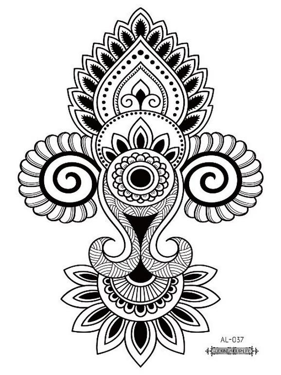Naklejka tatuażowa wodoodporna Rekalong Goddess Floral na ramię i klatkę piersiową