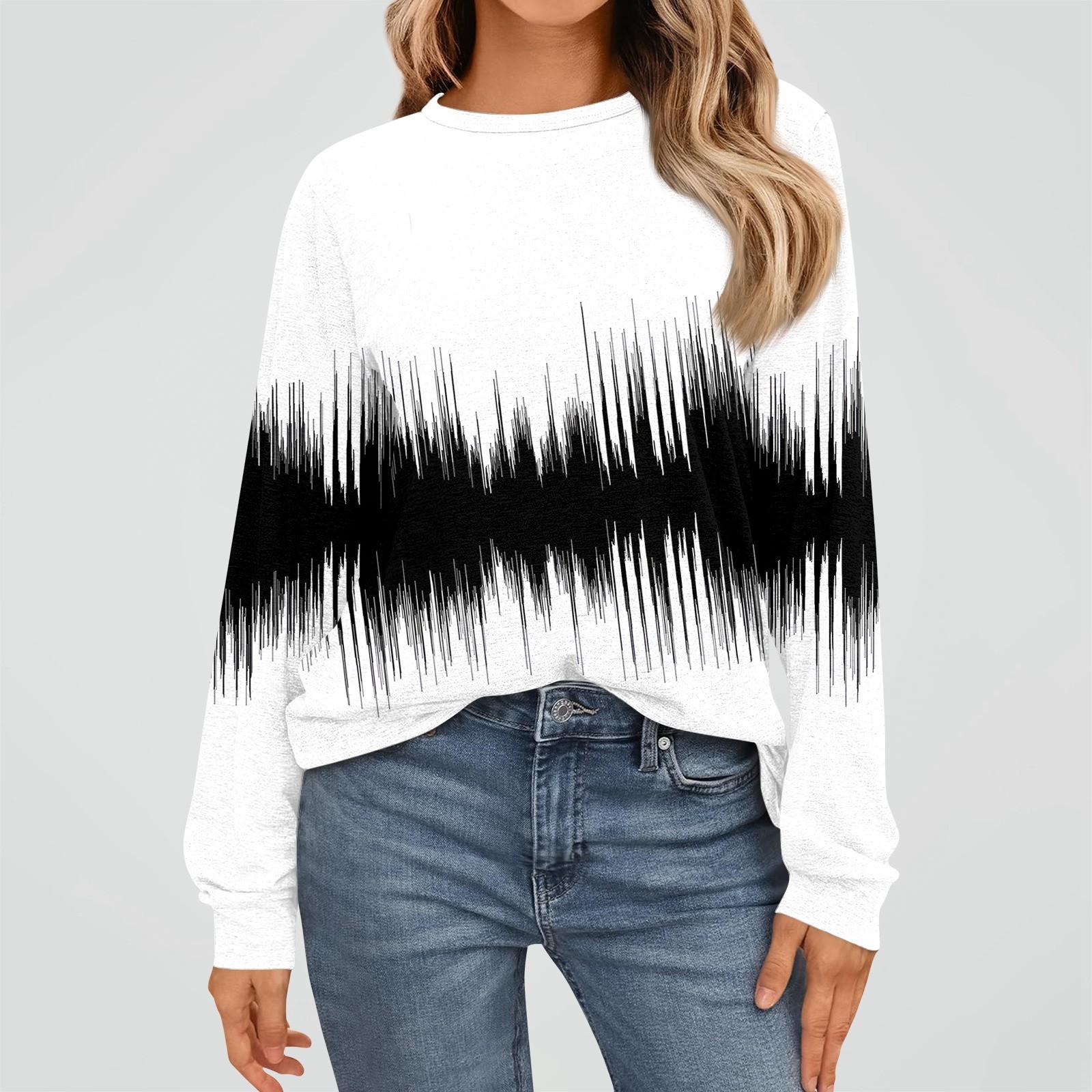 

Женская мода рубашки с длинным рукавом свободные облегающие с круглым вырезом базовые топы повседневные наряды XL белый