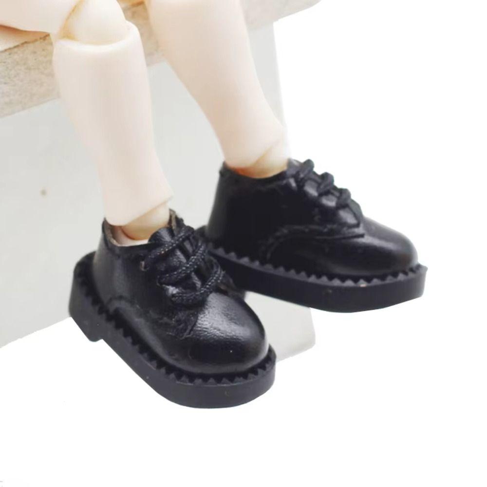 1Pair PU Leather Doll PU Leather Shoes Shoes Doll BJD Doll PU Shoes  Children Toys
