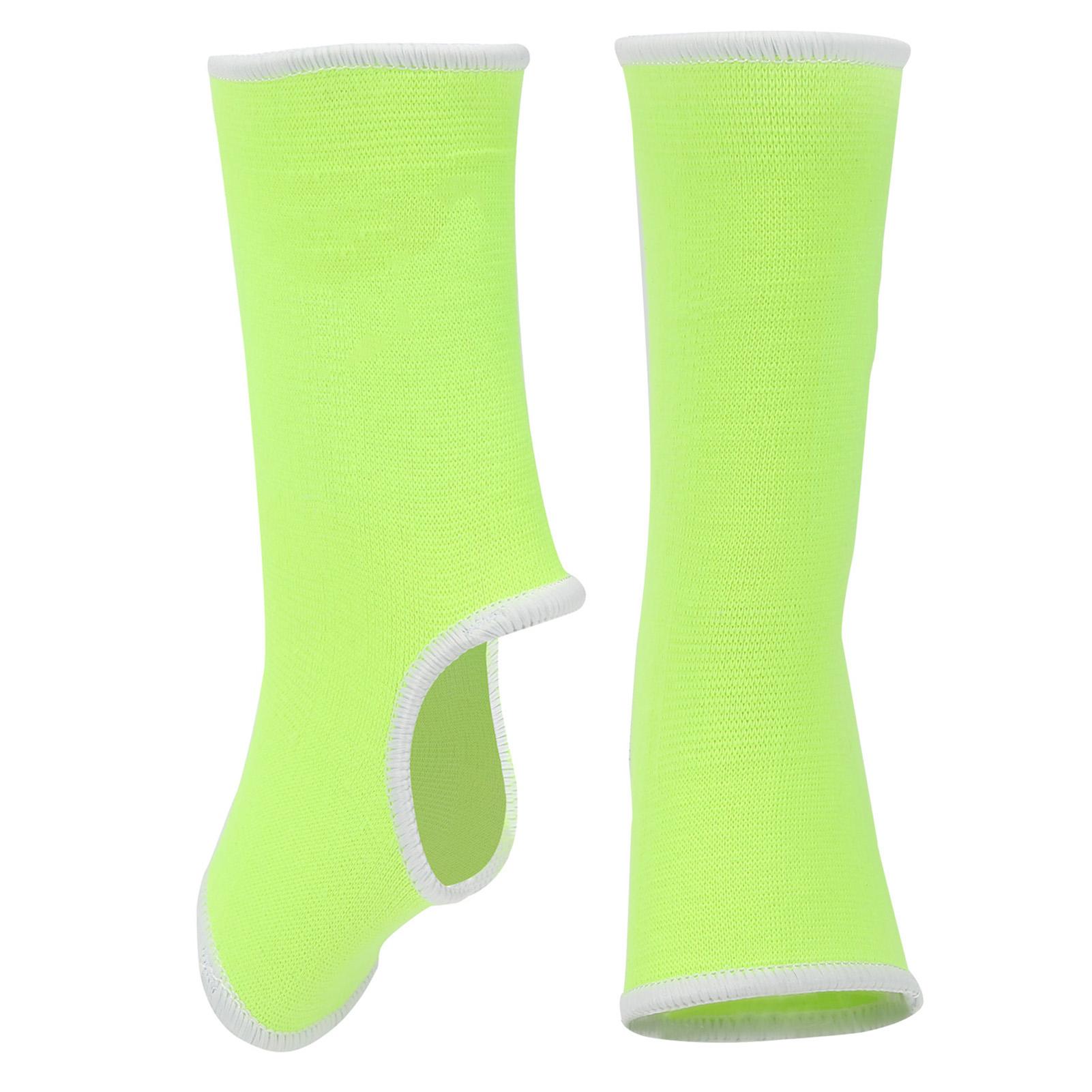 Спортивный голеностопный бандаж Нейлоновый фиксатор голеностопа Поддерживающий обхват Дышащий защитный рукав ЗеленыйS