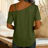 Womens Spring Tops Off Shoulder Summer Shirts for Women Casual Short Sleeve Womens Summer Shirts Dressy Tops for Women