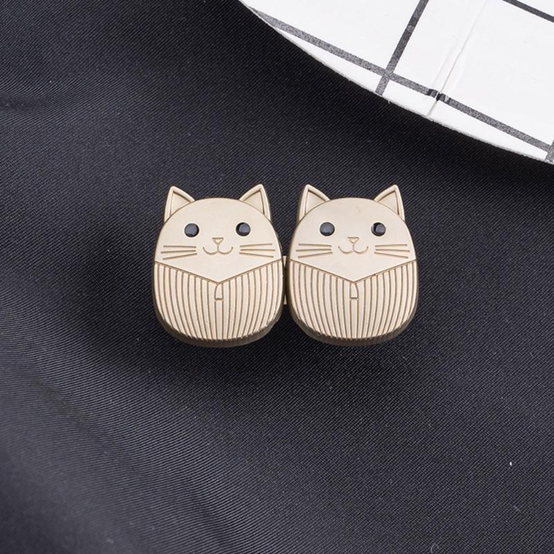 J0MC 4 Pairs Cats Jeans Waist Buckles Jeans Button Pins Trousers Waist Tightener