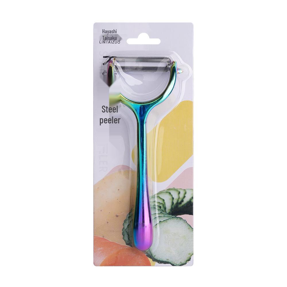German-Style Stainless Steel Multi-Functional Peeler & Grater for Fruits and Vegetables