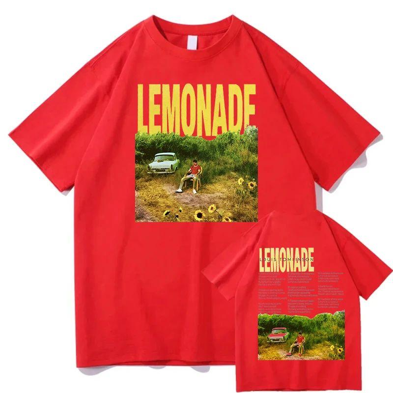Vintage Fashion Hip Hop Oversized Cotton T-shirts Louis Tomlinson Lemonade Tour 2025 Merch T Shirts Men's Women Rock Streetwear