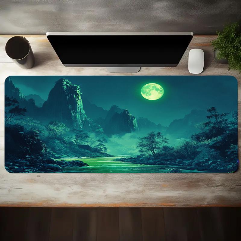Gamer Desk Setup Gaming Mouse Pad Large Cloth Surface Non Slip Rubber Base Desk Mat for PC Laptop Keyboard