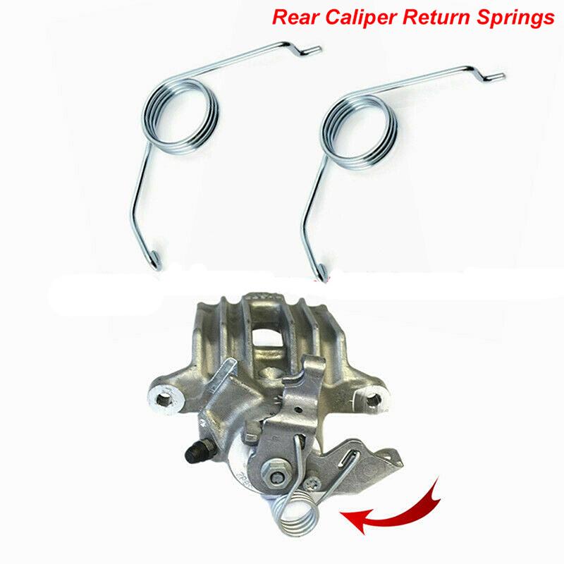 2PCS Rear Brake Caliper Return Spring Metal Tension Springs for Transporter Beatle Sharan Seat Leon Fabia,Parking Brake Lever Repair Kit 7H0615295A
