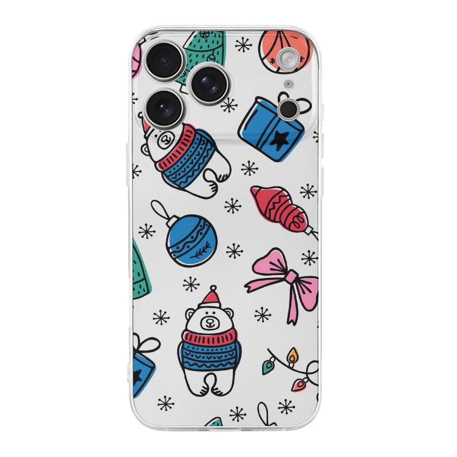 

1 Pack For Iphone 17/17Air/17Pro/17ProMax TPU Shockproof Case With Slim Curved Edges, Scratch Prevention And Comfortable Holding IPHONE-17ProMax белый