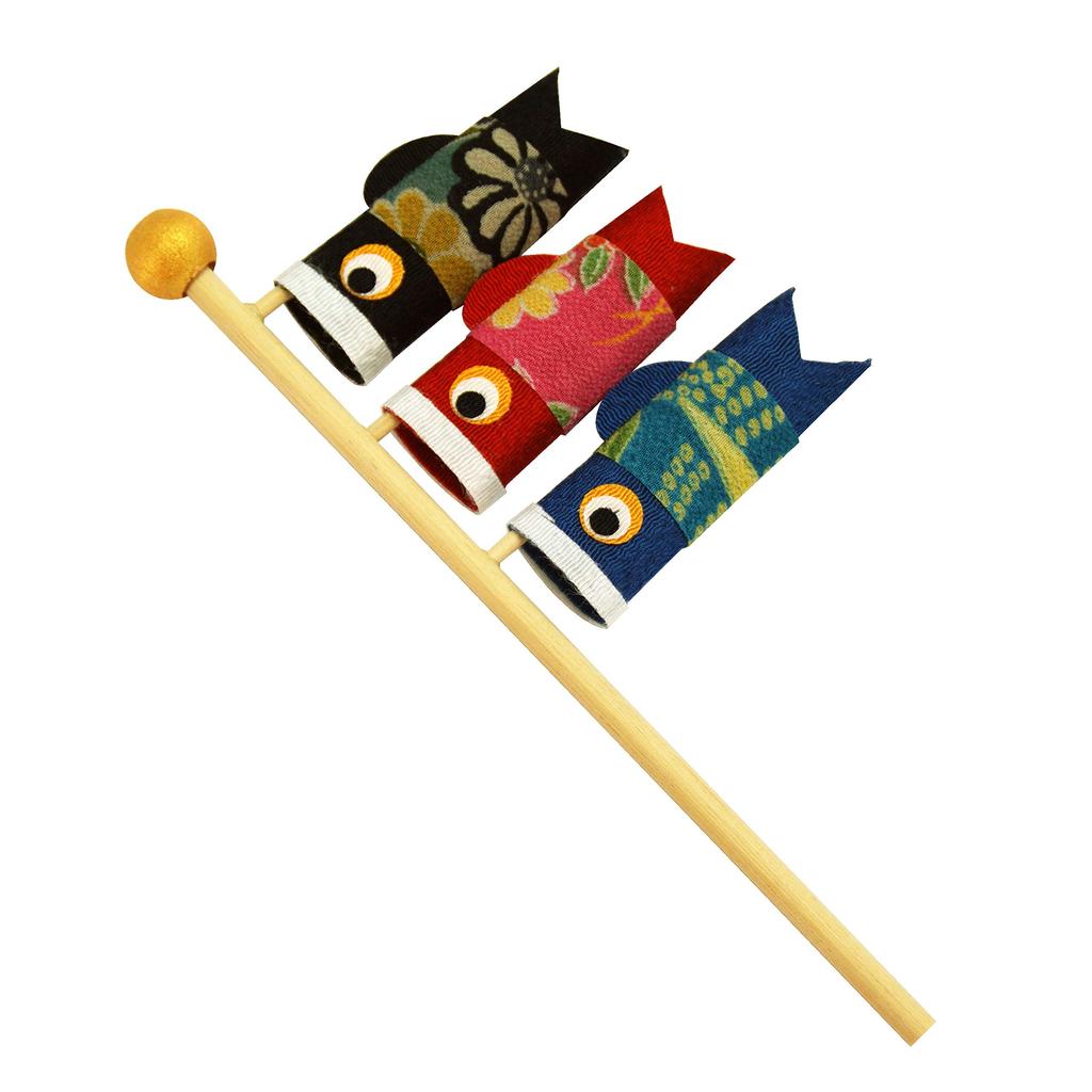 Osaka Choseido May Festival Doll Compact 16cm Chirimen with Name Engraving and Wooden Tag White Wood Carp Choseido Original Edition - Mini, Wide,