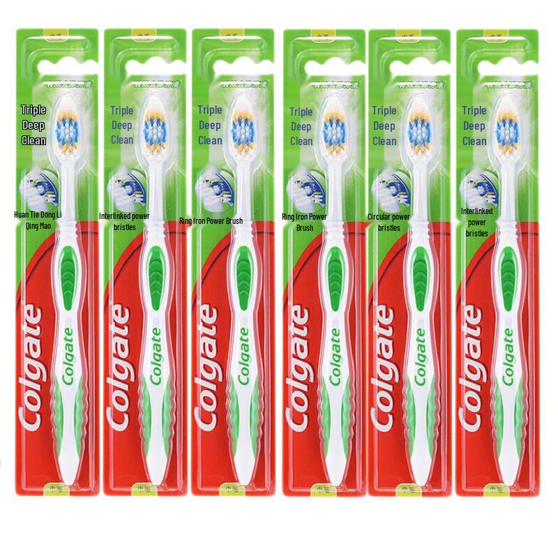 Colgate Triple Deep Clean Toothbrush, 6-Pack