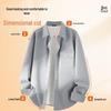 MINISO Men's Fleece Lined Warm Shirt Jacket