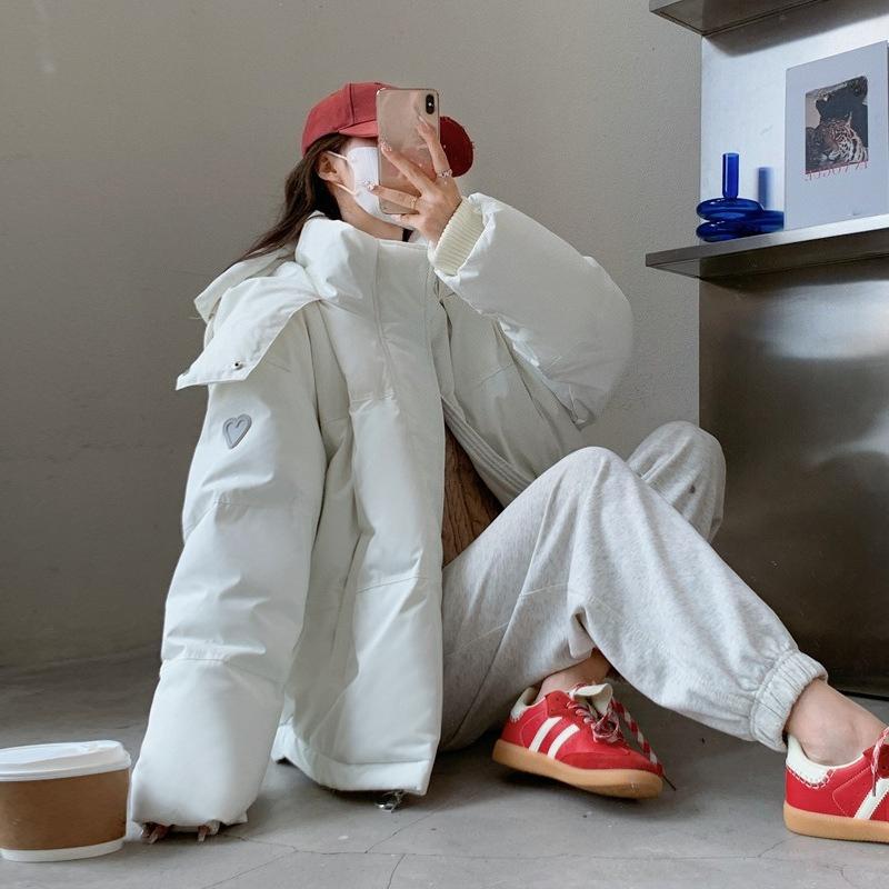 New Style Down Cotton Jacket for Women, Winter Korean Style Cotton Jacket, Fashionable Casual Loose Thickened Cotton Jacket