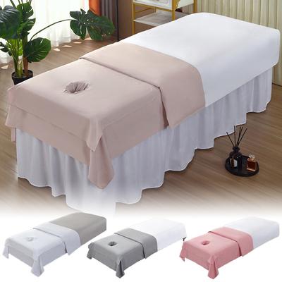 1PC Massage Bed Covers Salon Beauty Bed Cover Opening Hole Bed Sheet SPA Polyester Massage Therapy Protector Cover Washable